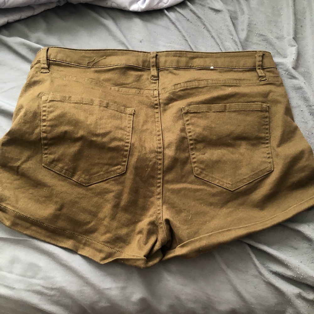 Olive shorts
